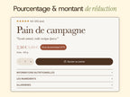 Affichage des réductions produit (Pourcentage / Montant)