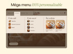 Méga-menu personnalisable
