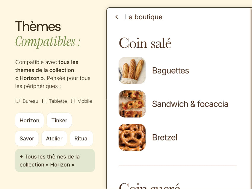 Méga-menu personnalisable